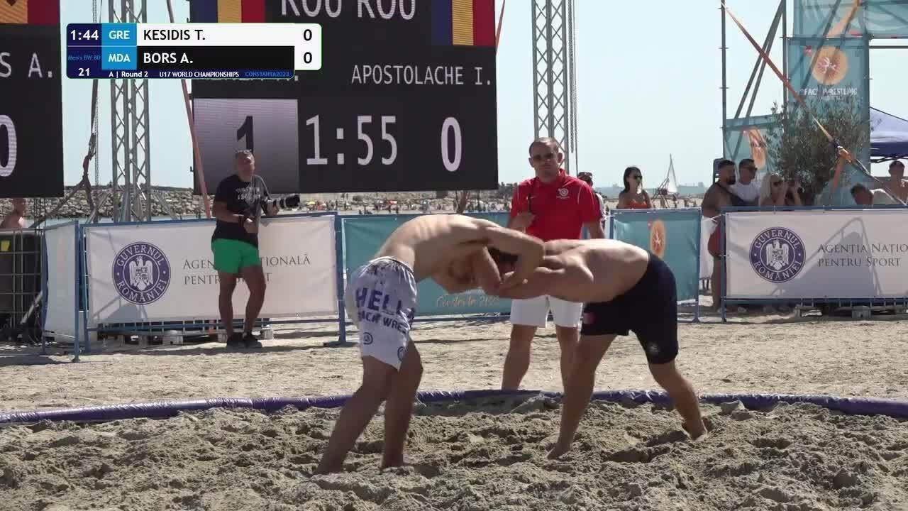 Rnd 2 • BW_M 80 kg • Theofilos KESIDIS(GRE) vs. Alexandru BORS(MDA) background