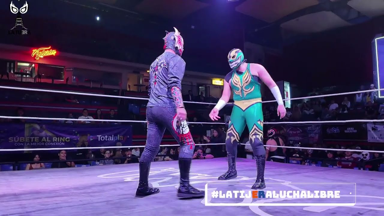 IWRG Naucalpan: Fauno y Legado Vs Drácula NG y Estrella background