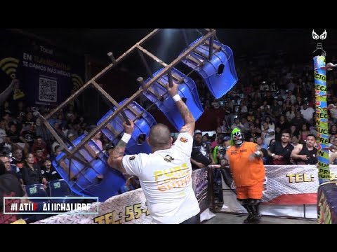 Lucha estelar Cibernético, Fresero Jr y Demonio Infernal Vs Pig Destroyer, Destructor y Pool en MSE8 background
