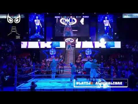 H2L: Los 4 protagonistas del H2L ya están en el ring, Esfinge y El Valiente y Star Jr y Zandokán Jr backdrop