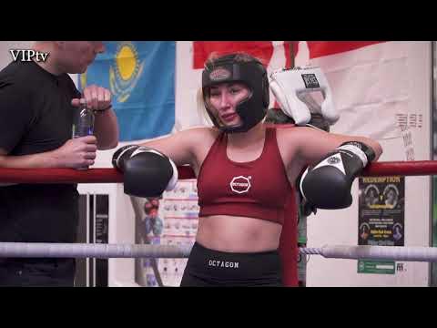 Meet Polish Super-Flyweight 1-0 Angelika Krysztoforska with manager Lukasz Rostkowski