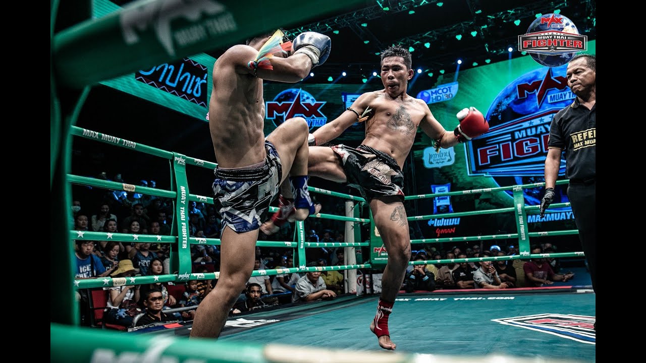 ราชบุรีเล็ก ป.ปรัชญ์ชัย VS พงษ์นรินทร์ กำนันลีณุปราณบุรี l MUAY THAI FIGHTER l MAX MUAY THAI background