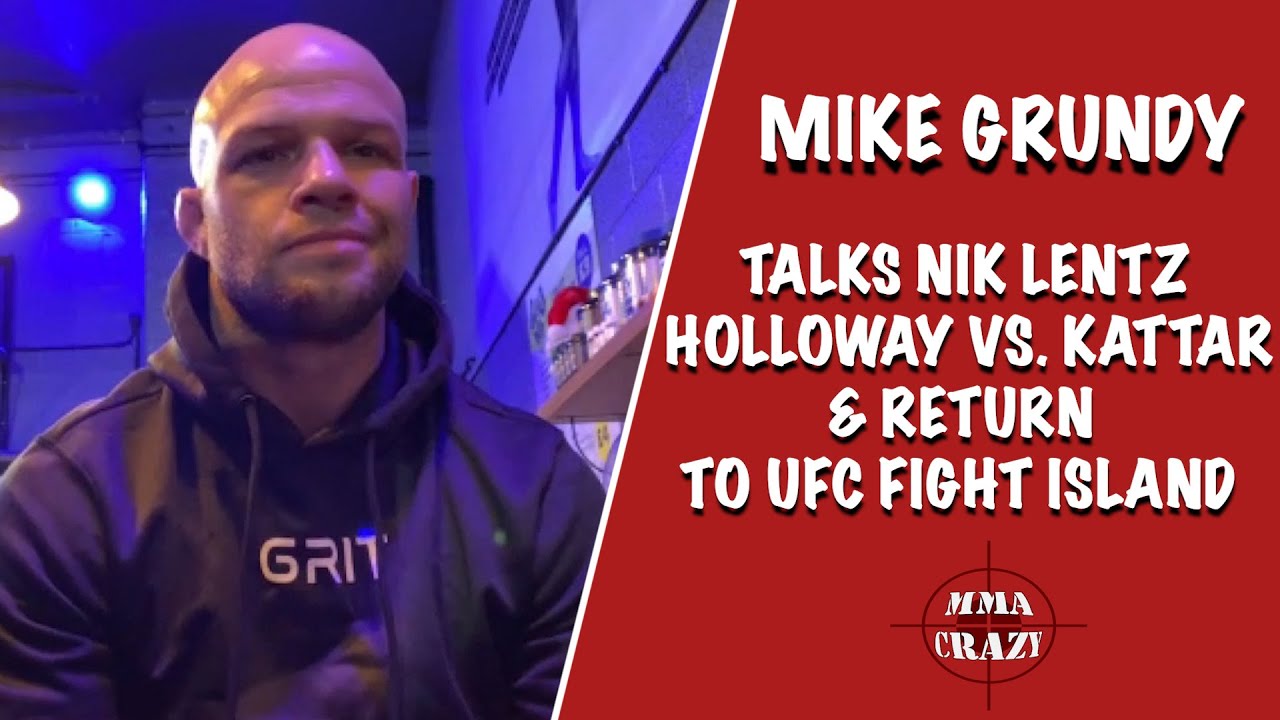 Mike Grundy on Nik Lentz “I know I can finish him” at UFC Fight Island 7 background