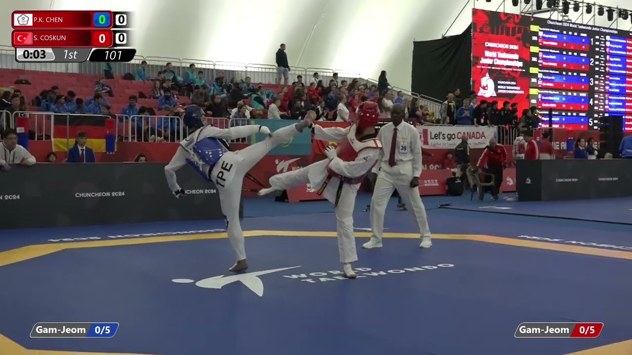 101 Round of 64 Men 78kg TPE P K CHEN TUR S COSKUN background