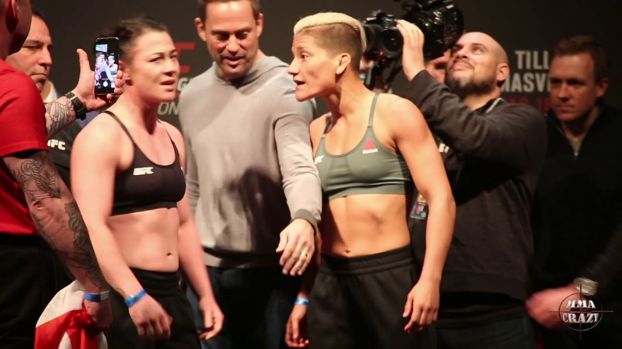 UFC Fight Night London Weigh in Face off Highlights