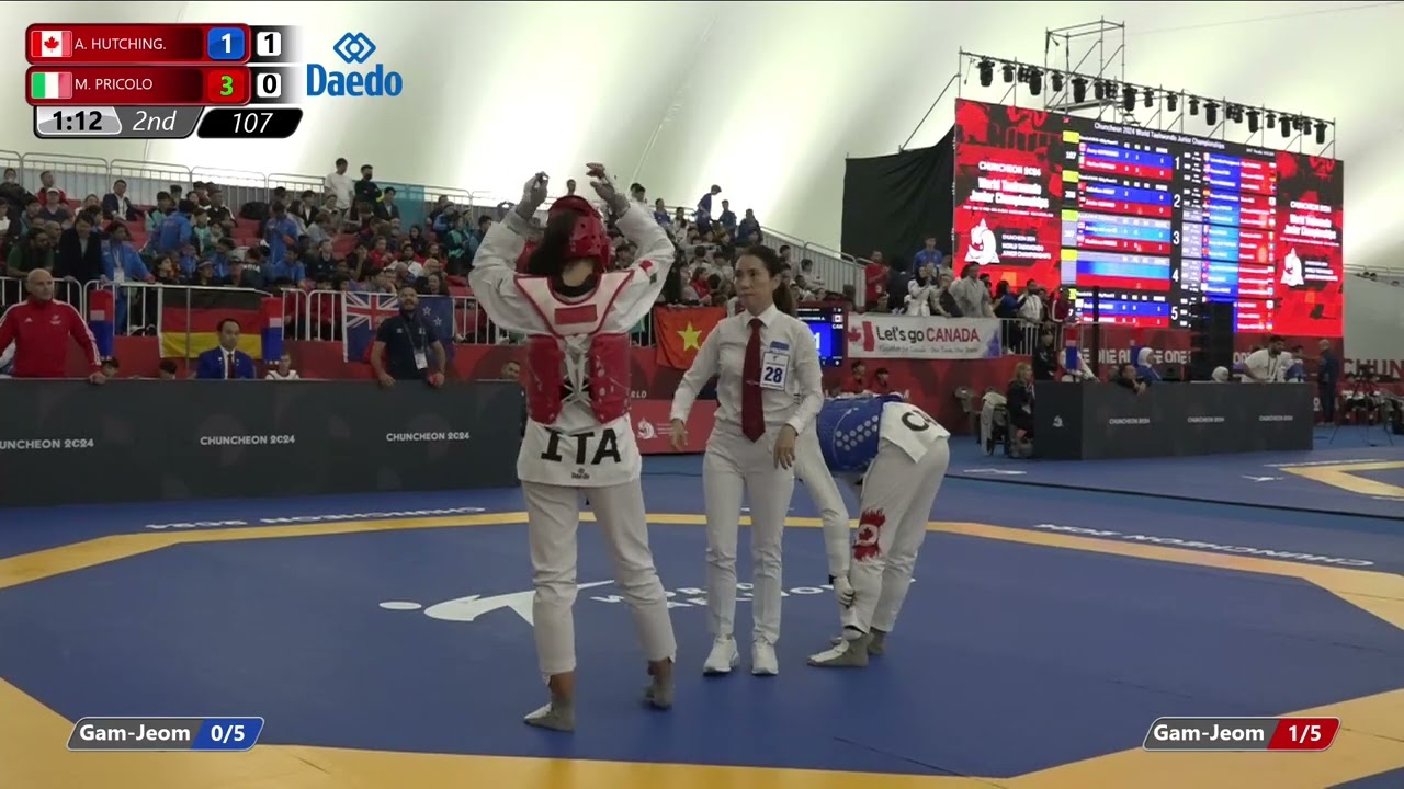 107 Round of 64 Women 63kg CAN HUTCHINGS Avery ITA PRICOLO Marina