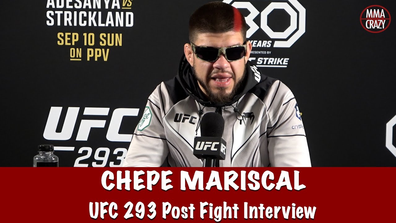 Chepe Mariscal talks Bad TKO Arm Injury win over Jack Jenkins talks Bantamweight move | UFC 293 background