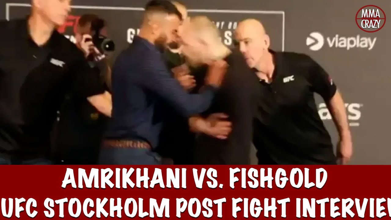 UFC Stockholm: Makwan Amirkhani vs Chris Fishgold media day face off