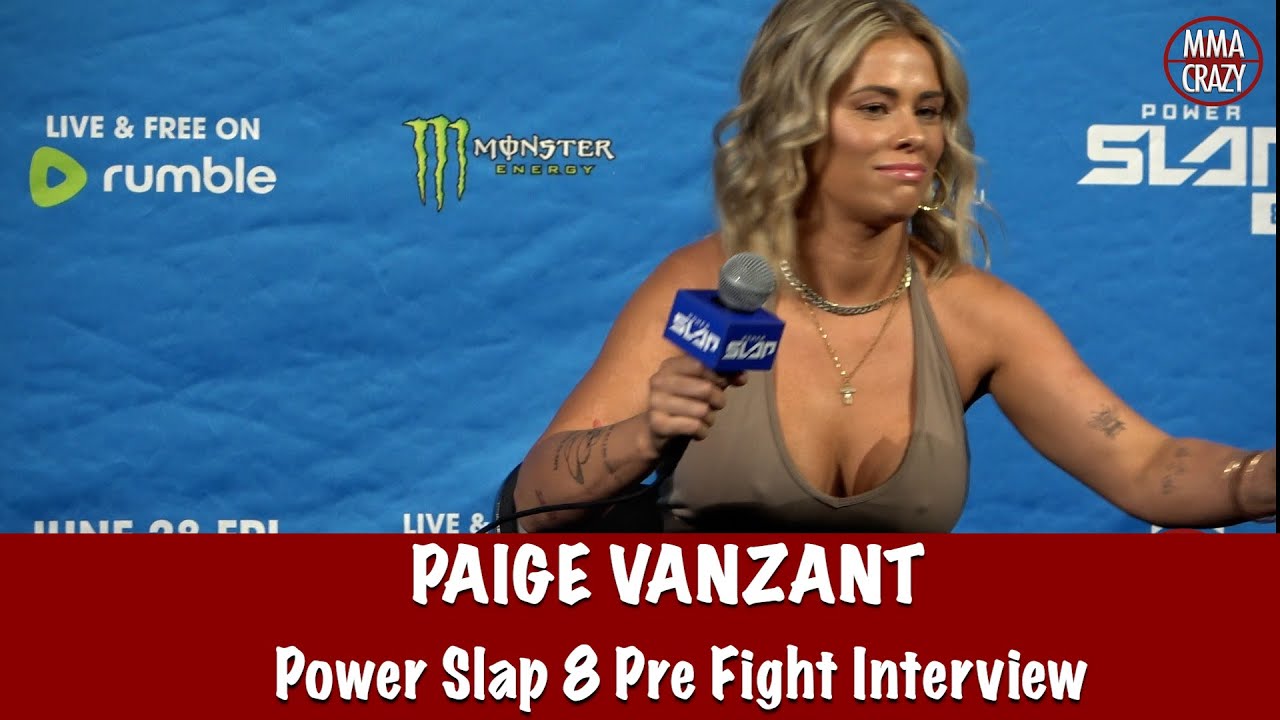 Paige VanZant “I’m a gangster, Im here to slap someone” | PowerSlap 8 background