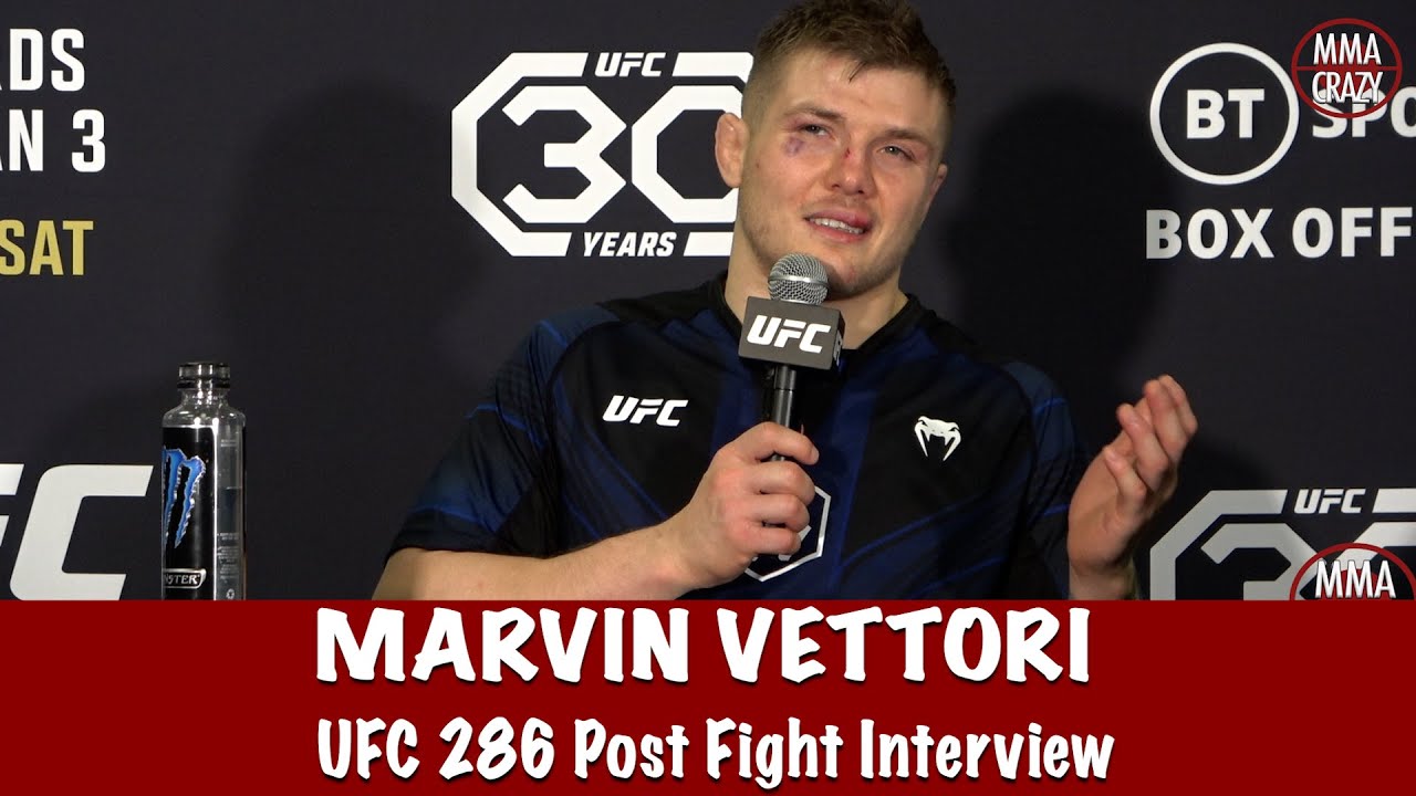 Full Marvin Vettori UFC 286 Post Fight Interview ‘I know I was the better fighter’ at UFC 286