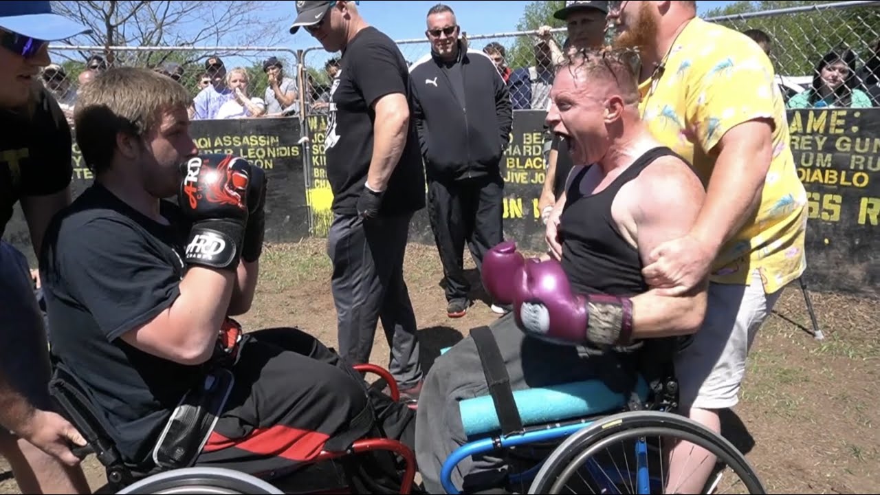 STREETBEEFS Wheelchair Boxing | WHEELS vs HELL ON WHEELS background
