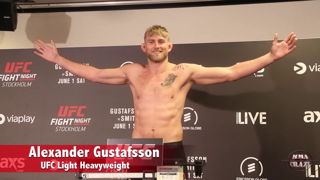 Alexander Gustafsson weighs in for UFC Stockholm