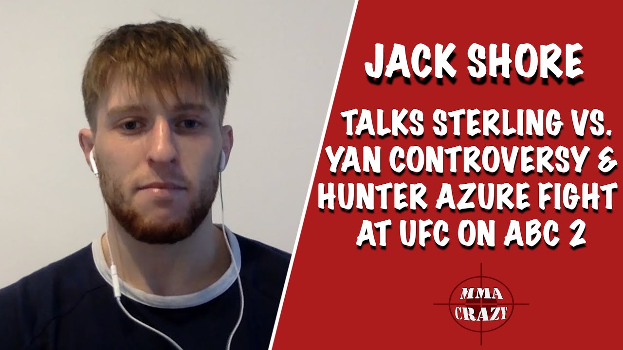 Jack Shore talks Aljamain Sterling & Petr Yan controversy & Hunter Azure fight at UFC on ABC 2 background