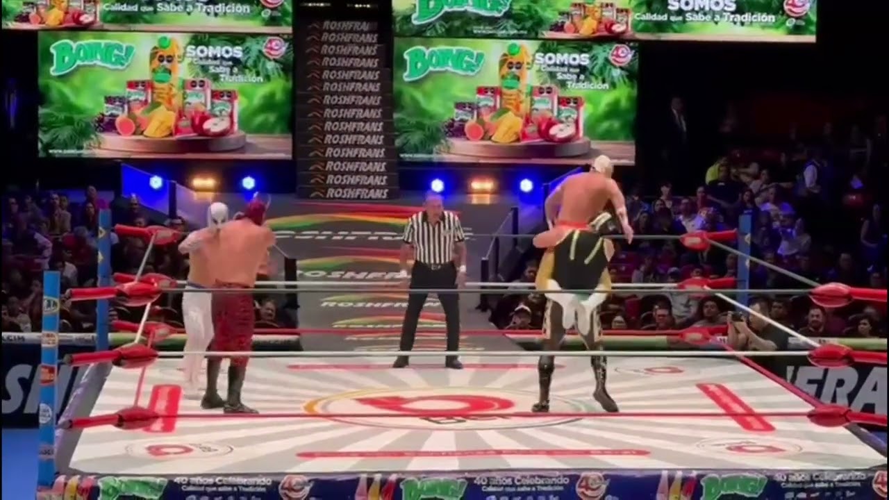 CMLL: Kamelot y Hunter Vs Fury Boy y Astro Boy Jr background