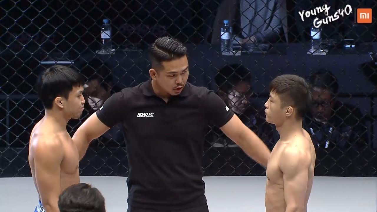 GO GI-WON(고기원) VS KIM YOUNG-HAN(김영한) XIAOMI ROAD FC YOUNG GUNS 40 background