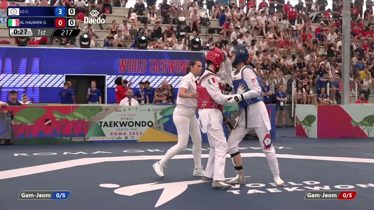 217 Round of 16 WOMEN W 57KG TPE LO C ITA AL HALWANI G