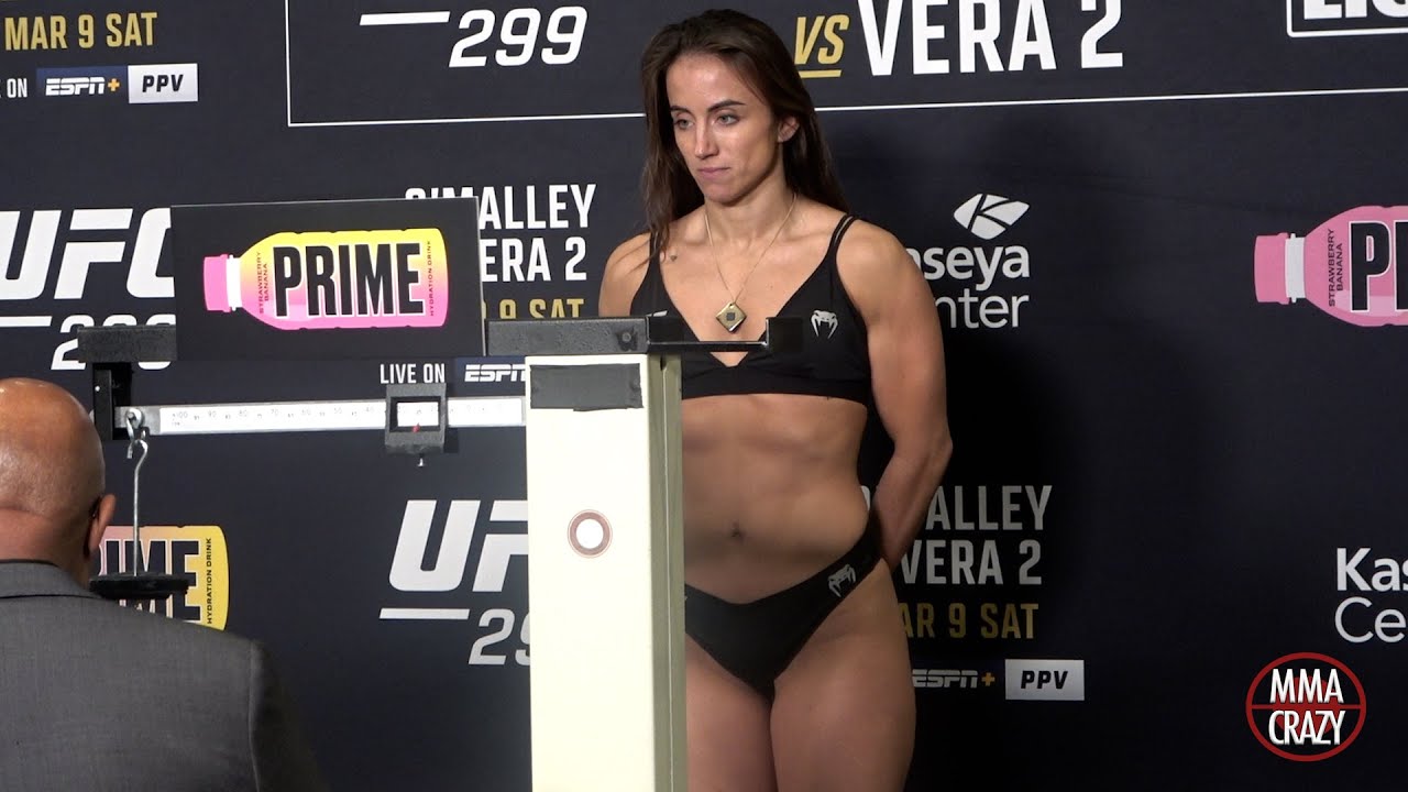 Maycee Barber & Katlyn Cerminara weigh in for UFC 299 background
