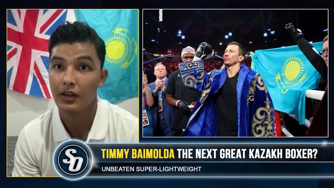 'GENNADY GOLOVKIN GGG INSPIRED all of us!' - Kazakh hope TIMMY BAIMOLDA backdrop