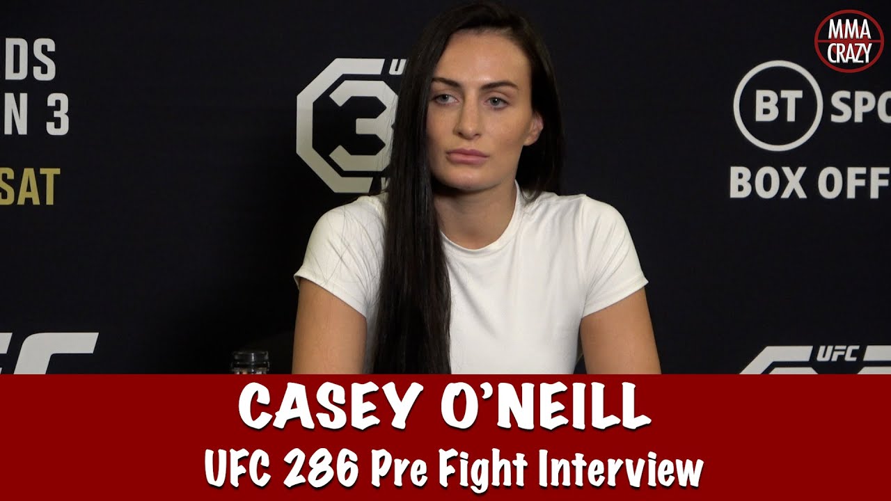 Casey O'Neill Reacts to Alexa Grasso title win & speaks on Jennifer Maia for UFC 286 background