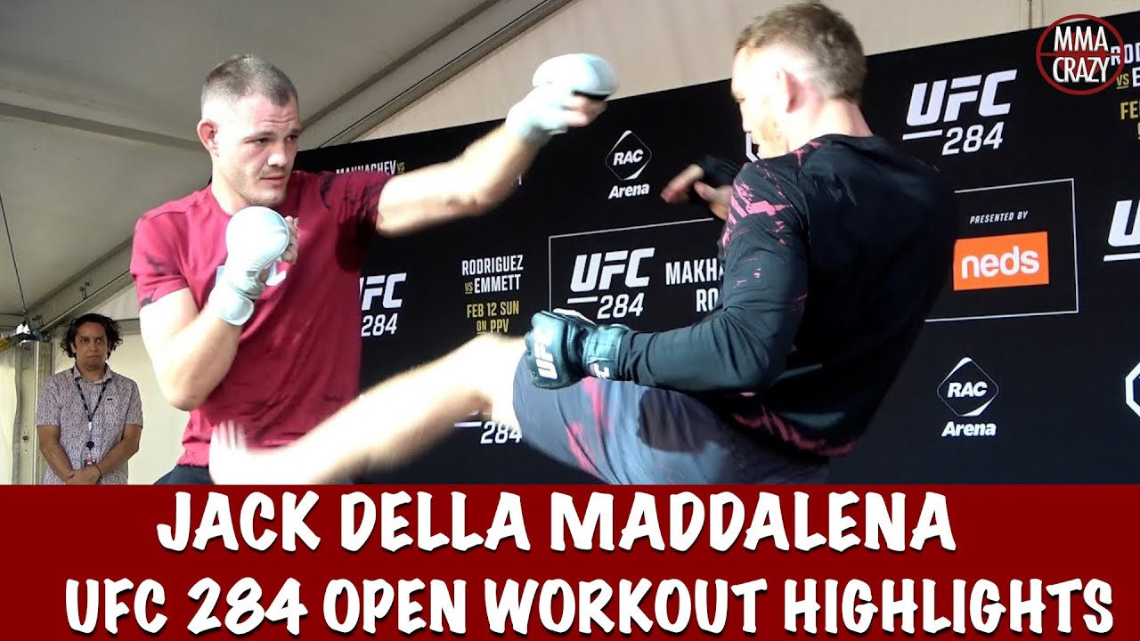 UFC 284: Jack Della Maddalena Open Workout Highlights background