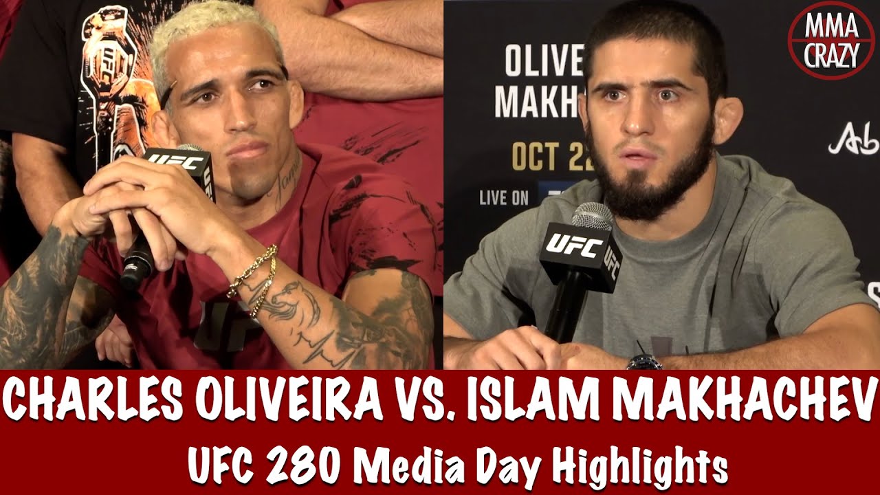 UFC 280: Charles Oliveira & Islam Makhachev Media Day Highlights