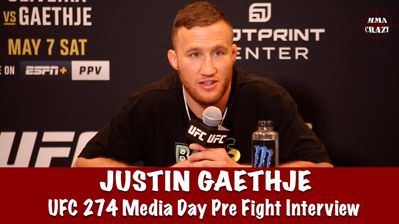 Full UFC 274: Justin Gaethje Pre Fight Interview background