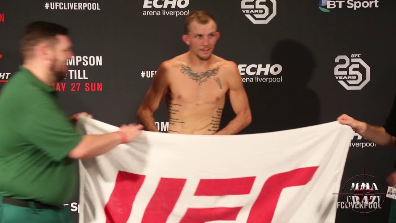 Funny Jason Knight weigh in for UFC Fight Night Liverpool