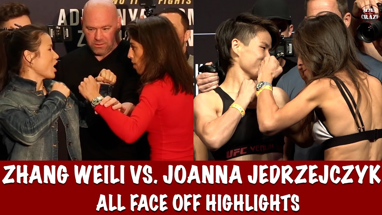 Best of Zhang Weili vs. Joanna Jedrzejczyk face off Highlights | UFC 275