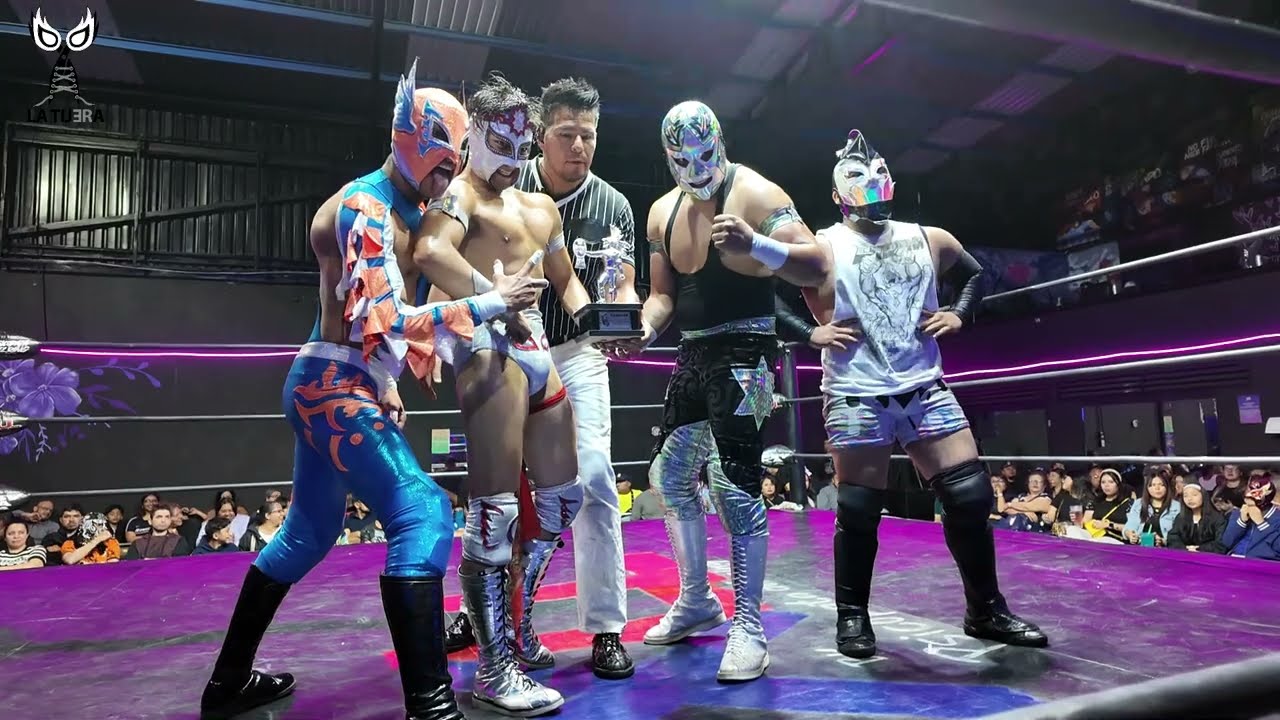Final del Torneo Nuevos Valores XLL. Birdman Vs Chavo Dávila Vs Piraña Vs Estrella de Plata Jr. background