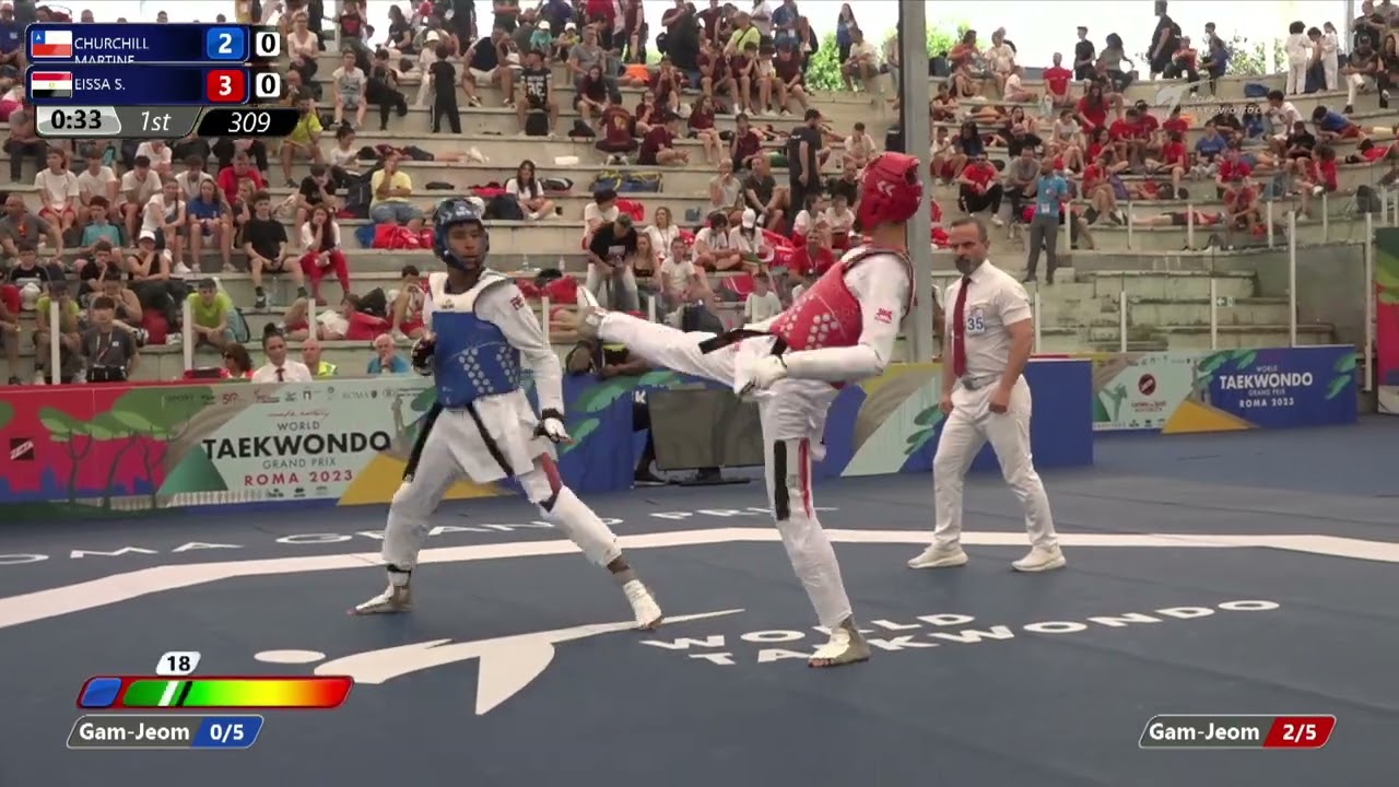309 Round of 32 MEN M 80KG CHI CHURCHILL MARTINE EGY EISSA S