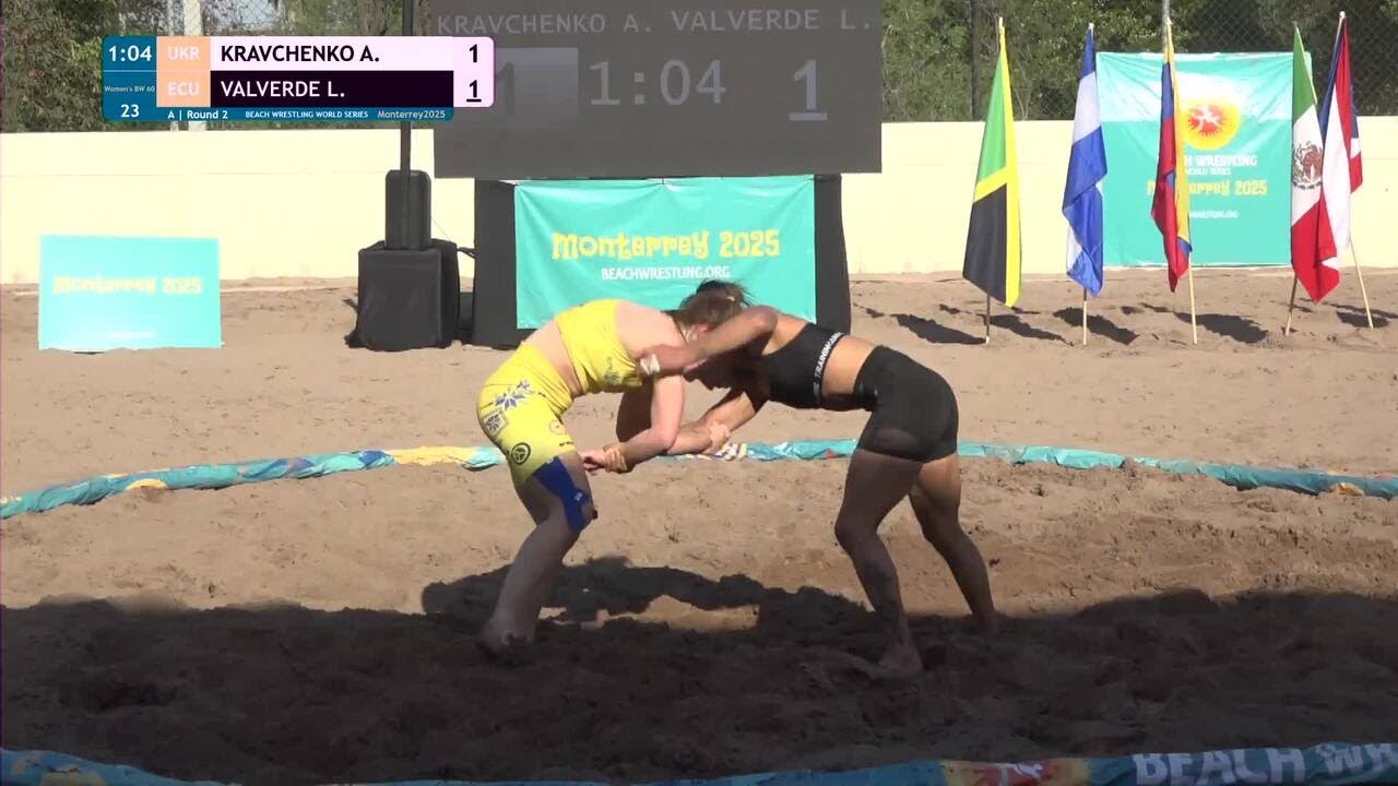 Anastasiya KRAVCHENKO (UKR) vs. Luisa Elizabeth VALVERDE MELENDRES (ECU) | 2025 Monterrey Beach Wres background