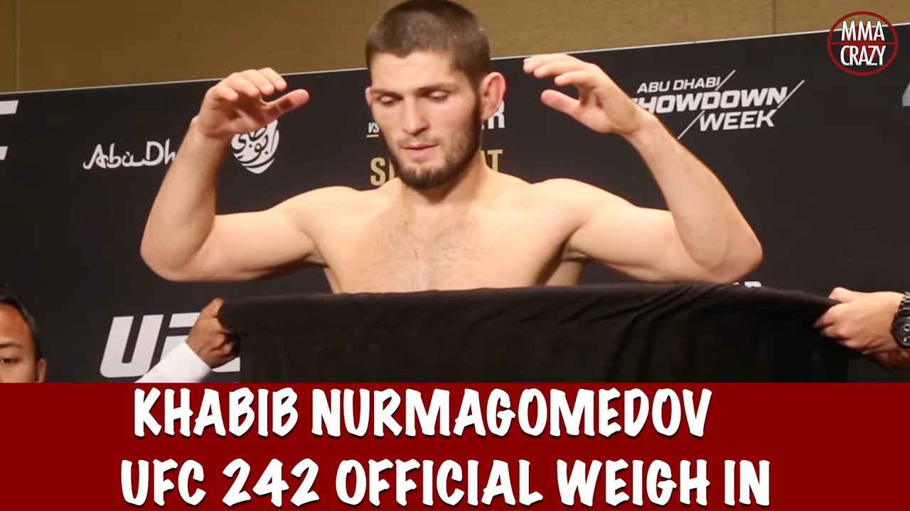 Khabib Nurmagomedov makes weight for UFC 242
