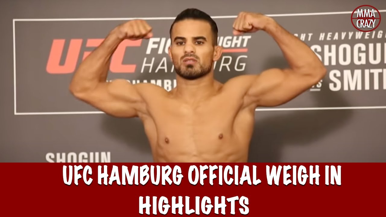 UFC Fight Night Hamburg Official Weigh in Highlights background