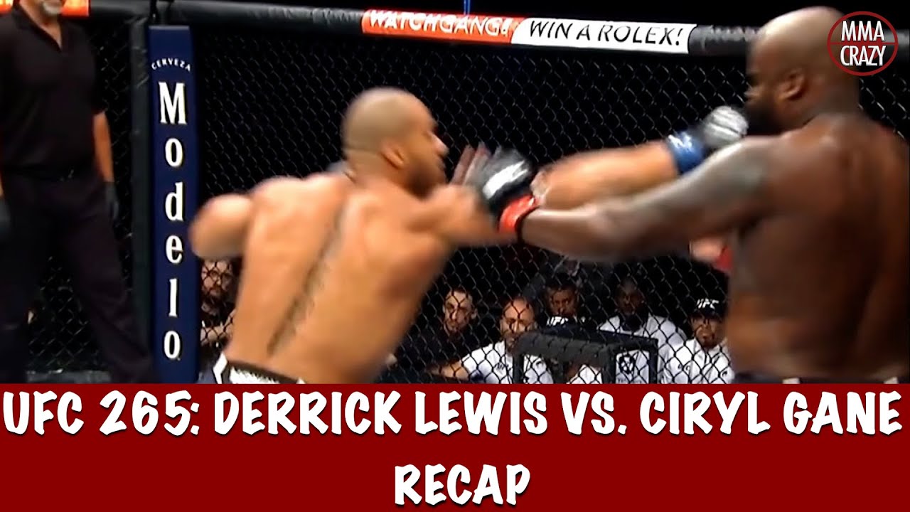 UFC 265: Derrick Lewis vs. Ciryl Gane Recap background