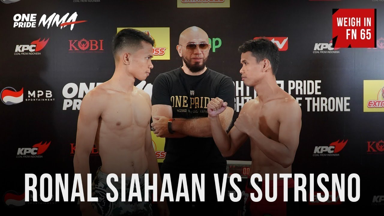 Weigh In Ronal Siahaan Vs Sutrisno | Fight Night 65 One Pride MMA background