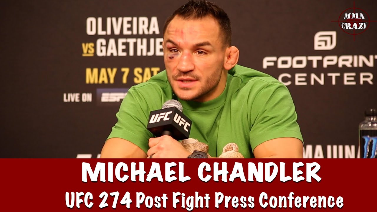 Full Michael Chandler UFC 274 Post Fight Interview, gives immediate Reaction to Tony Ferguson KO background