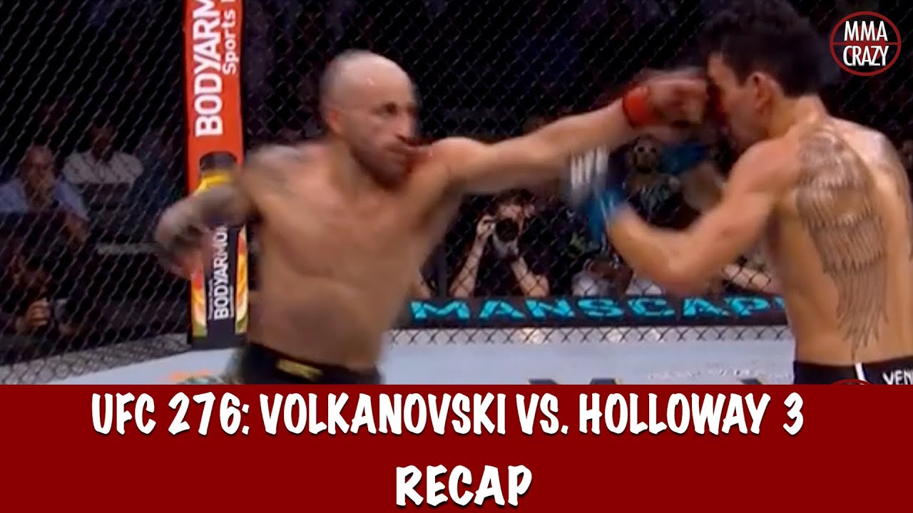 UFC 276: Alexander Volkanovski vs. Max Holloway 3 Recap