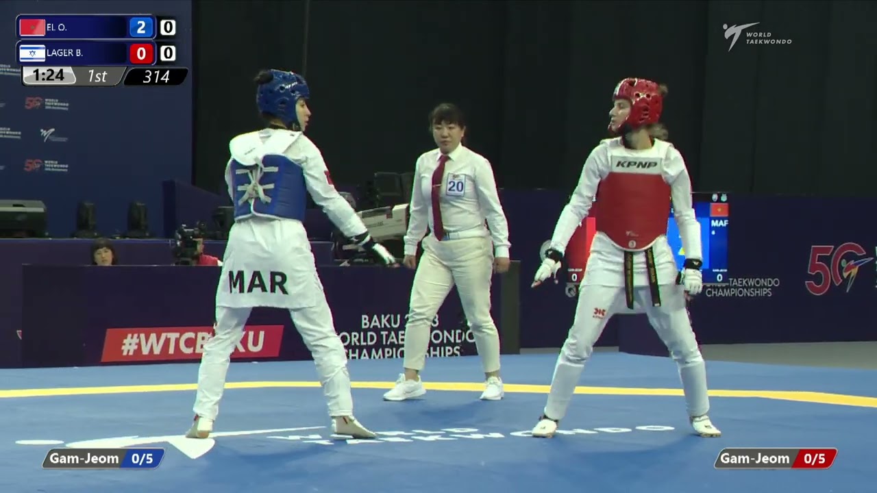314 R16 Women 53kg MAR EL O ISR LAGER B background