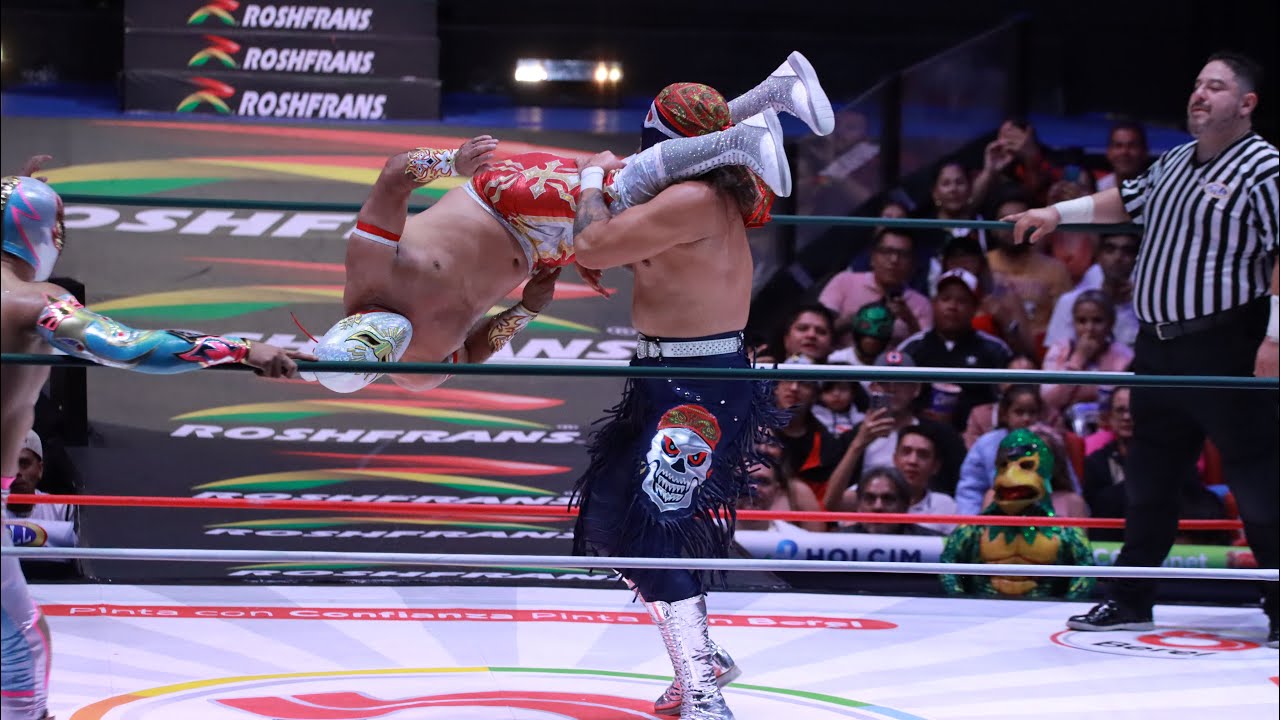 REPORTE CMLL: MISTICO-MÁSCARA DORADA Y NEON 🆚 ZANDOKAN JR-DIFUNTO Y BARBOZA backdrop