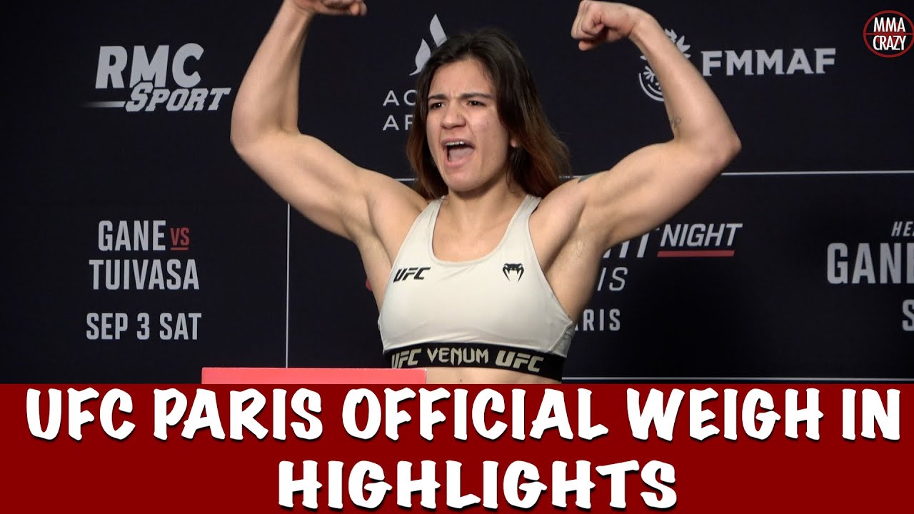 Full UFC Fight Night Paris: Official Weigh in Highlights background