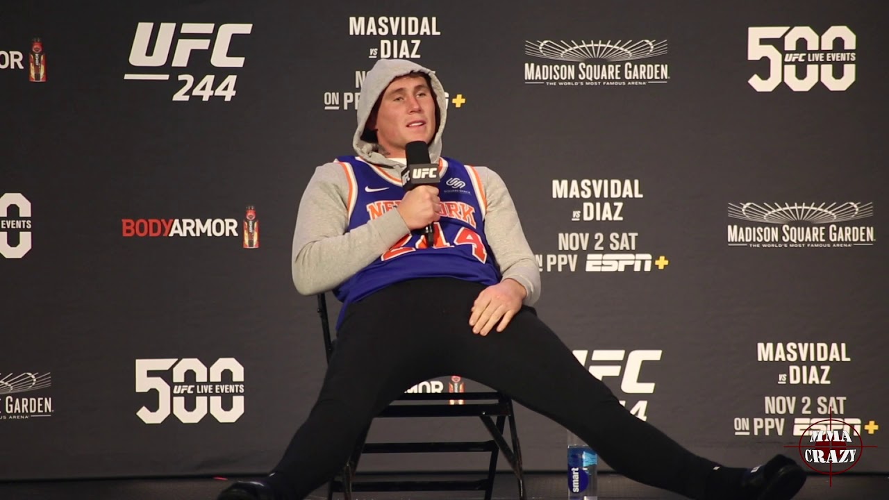 Darren Till Reacts to Kelvin Gastelum Weigh In "I couldnt give two f**ks" at UFC 244 background