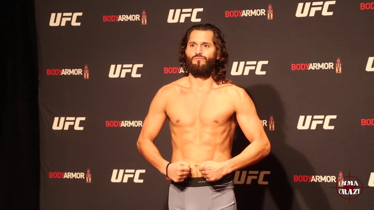 Jorge Masvidal weighs in for UFC 244