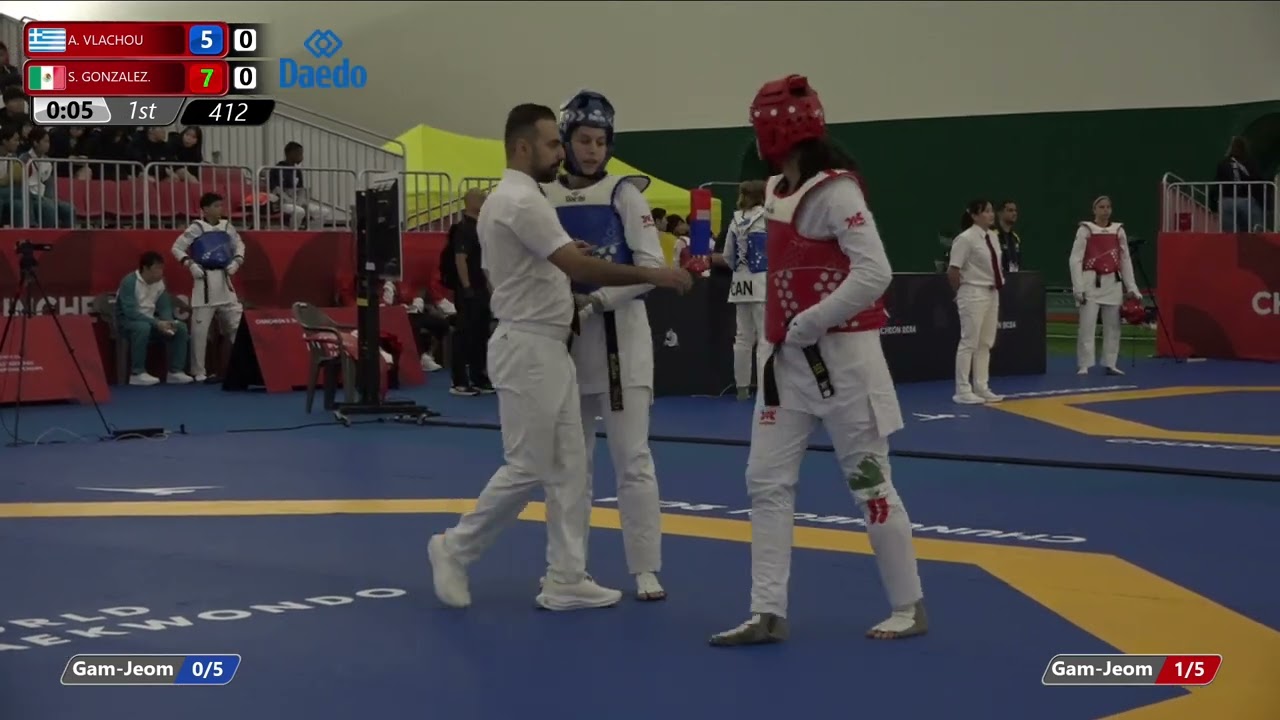 412 Round of 32 Women +68kg GRE A VLACHOU MEX S GONZALEZ