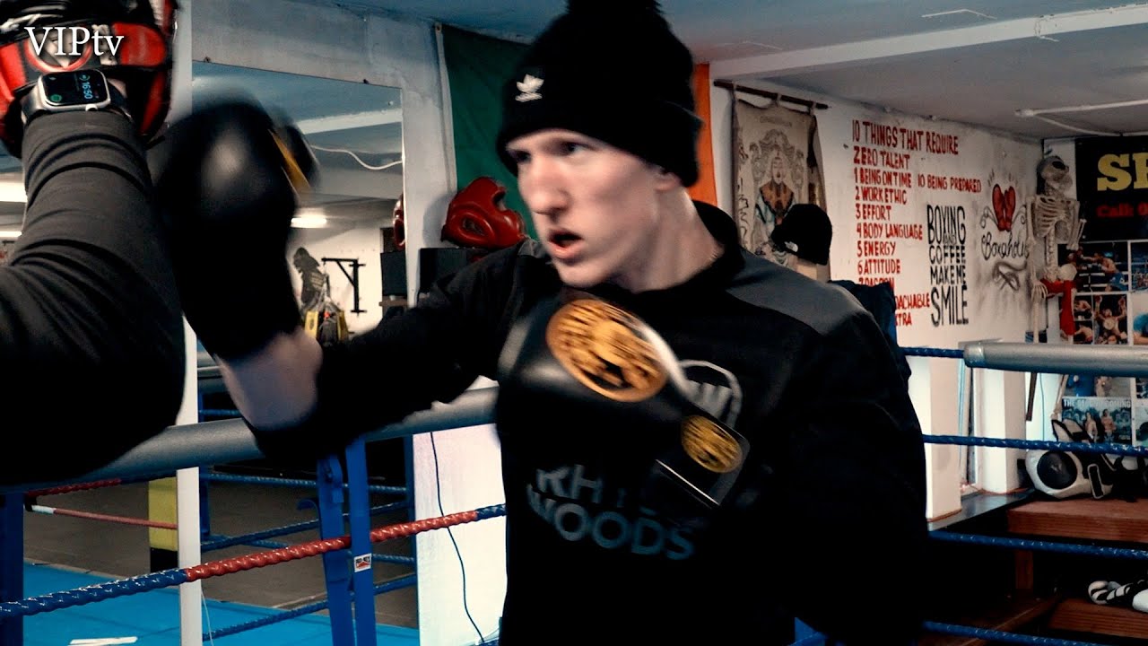 VIPtv catches up with Rhys Woods & coach Ryan Bradley ahead of his 3rd fight at the White's Hotel backdrop