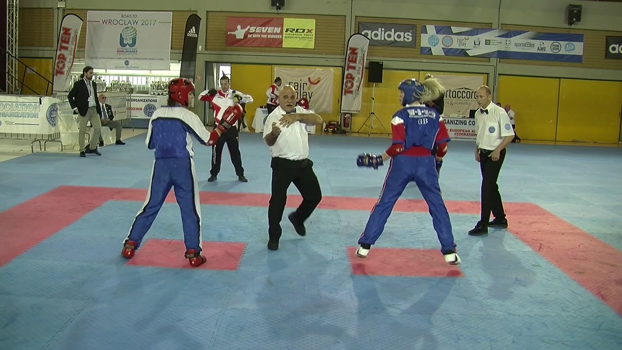 Vedrana Halincic v Gemma Upfold WAKO European Championships 2016