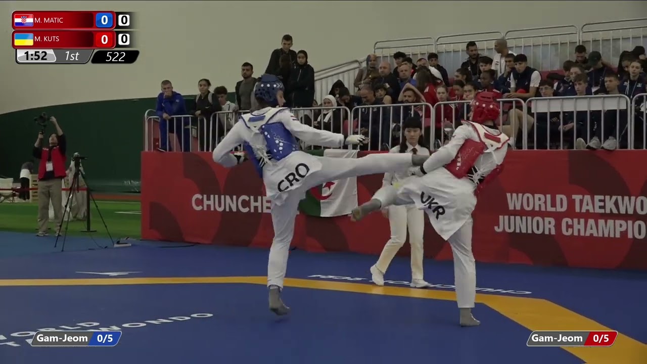 522 Round of 16 Women +68kg CRO M MATIC UKR M KUTS background