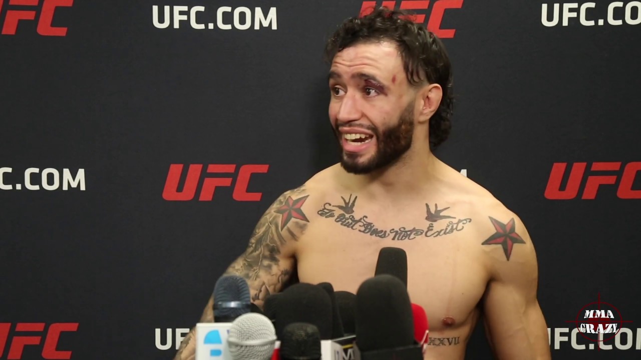 Shane Burgos talks TKO win over Makwan Amirkhani at UFC 244 background