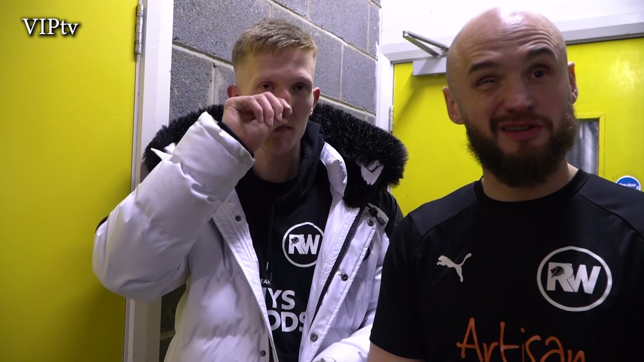 Rhys Woods wins the battle of Stockport and moves too 2-0, background