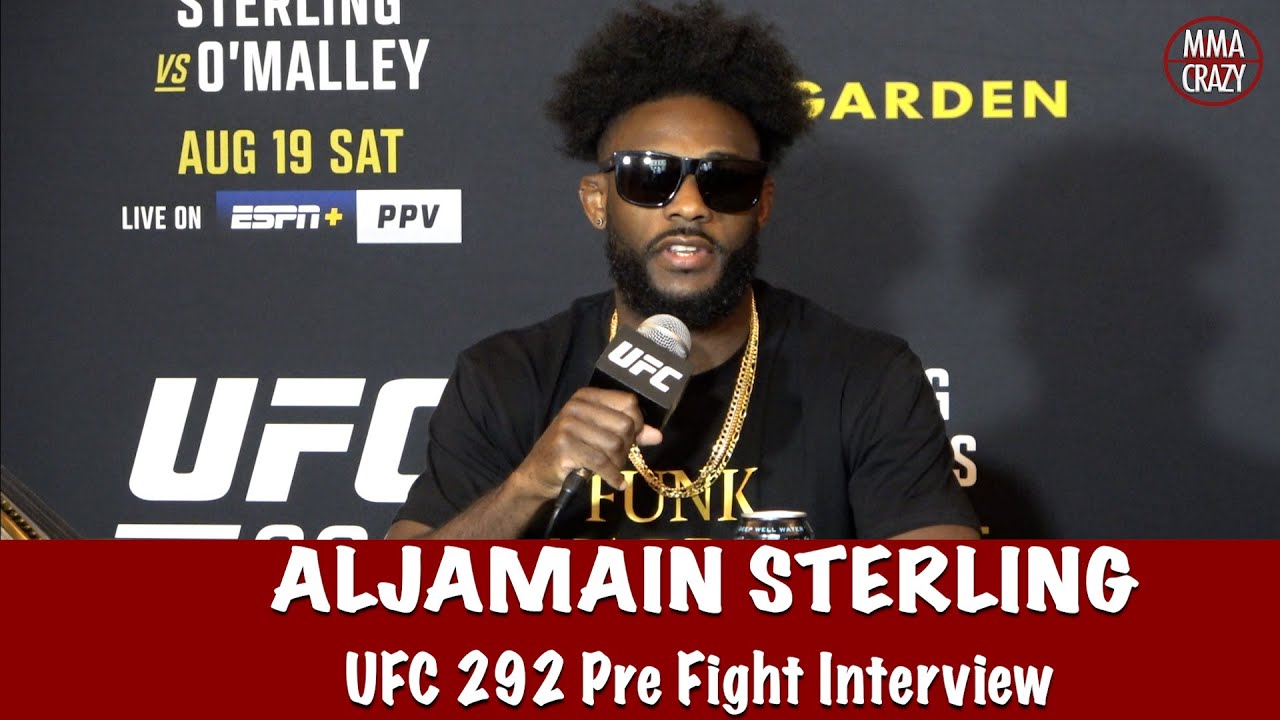Full Aljamain Sterling UFC 292 Pre Fight Interview background