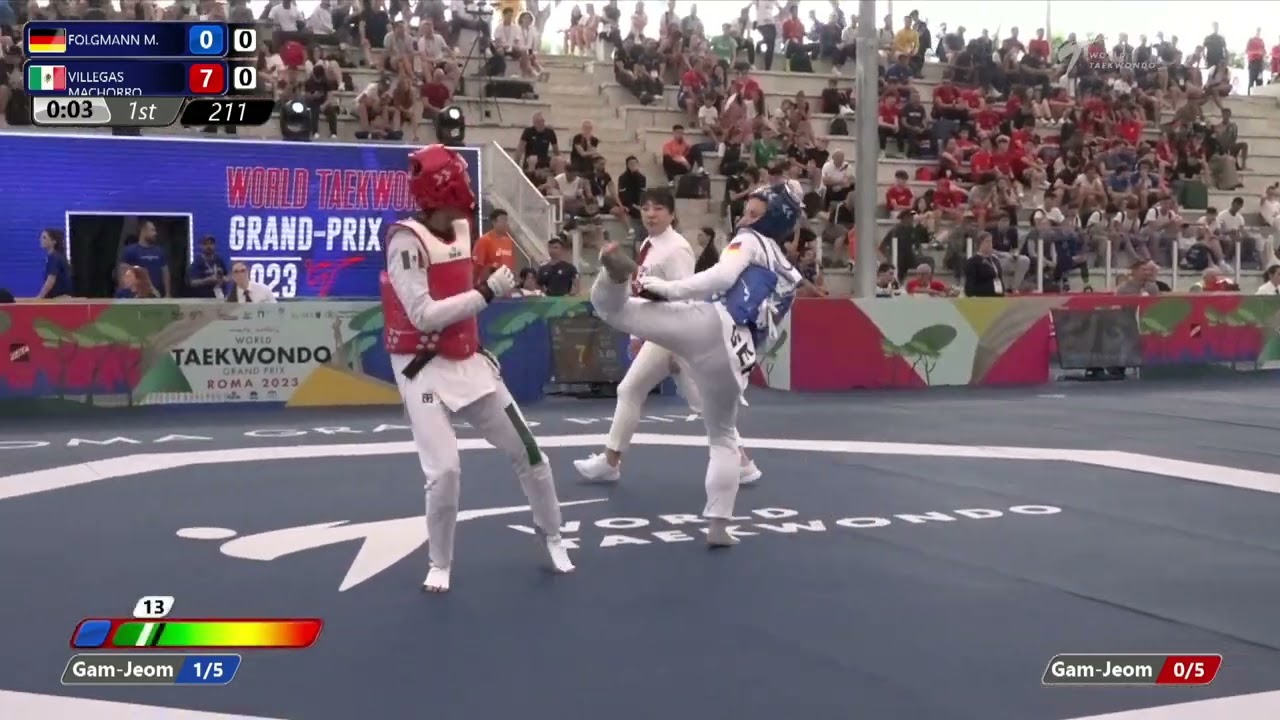 211 Round of 32 WOMEN W 57KG GER FOLGMANN M MEX VILLEGAS MACHORRO background